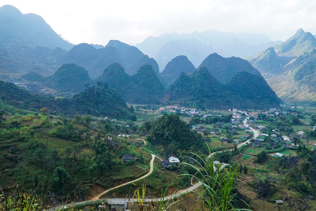 Viewpoint of Lung Ho in Ha Giang