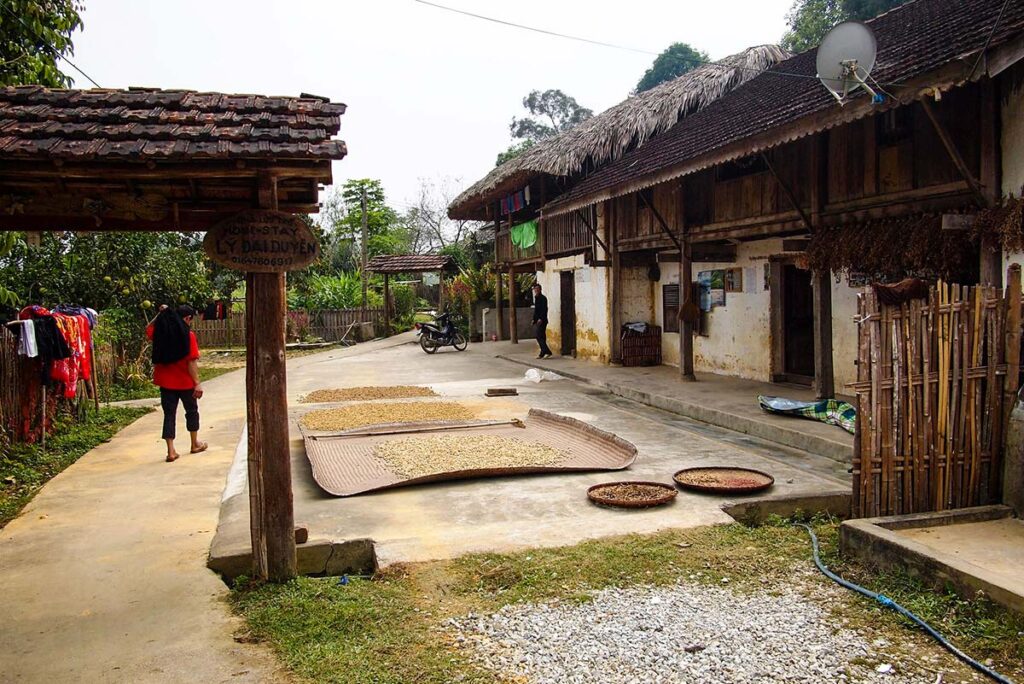 an ethnic house in Nam Dam Village