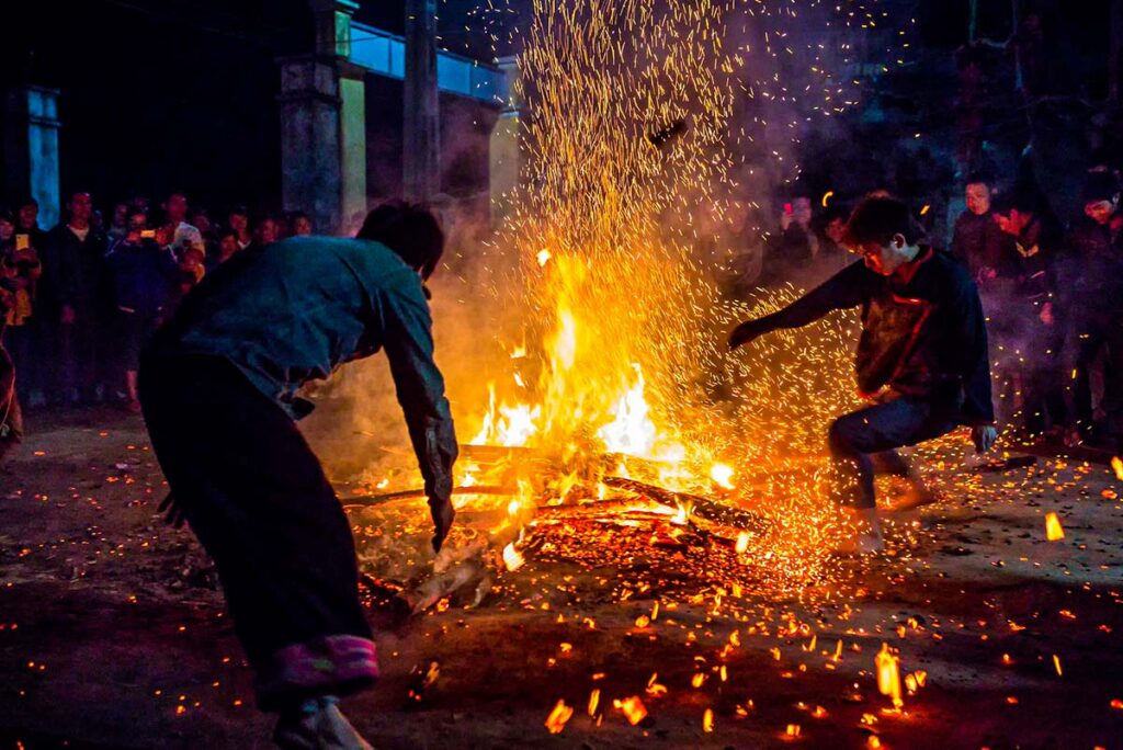 Pa Then Fire Dancing Festival in Ha Giang