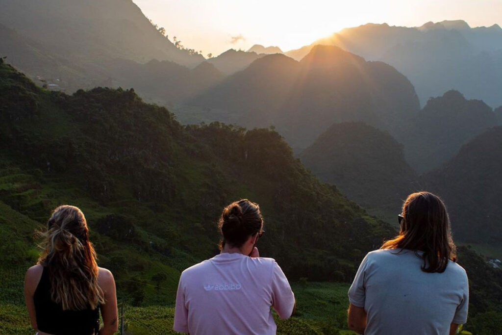 sunset in Ha Giang